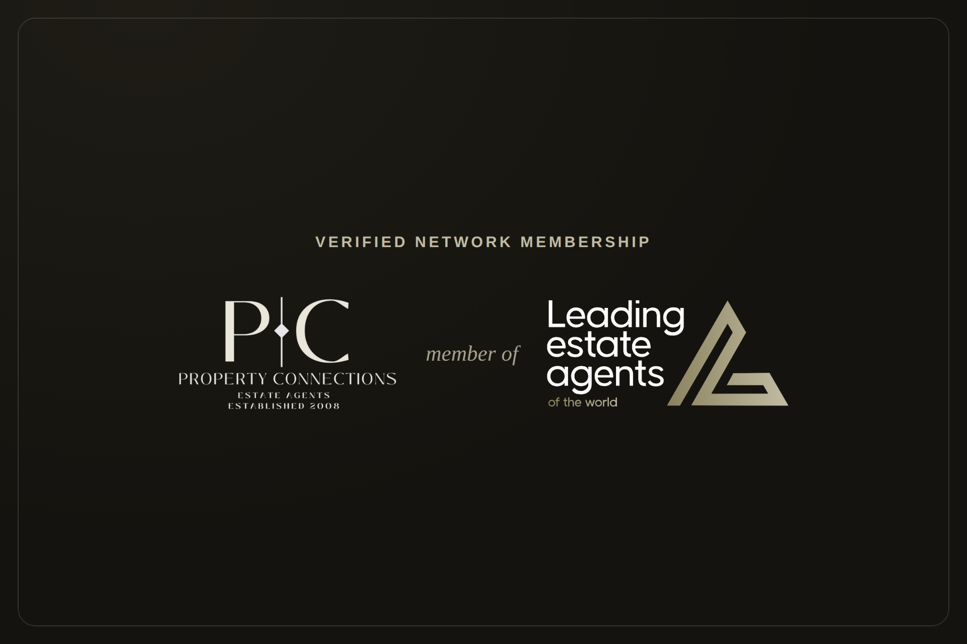 Proud Members of Leading Estate Agents of the World